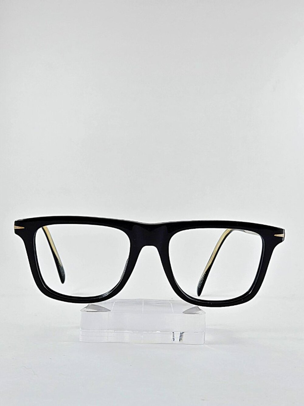 David Beckham Black Gold Eyeglass Frames
